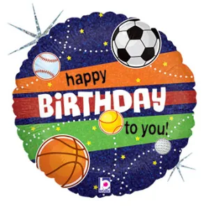 18" Sports Birthday Mylar