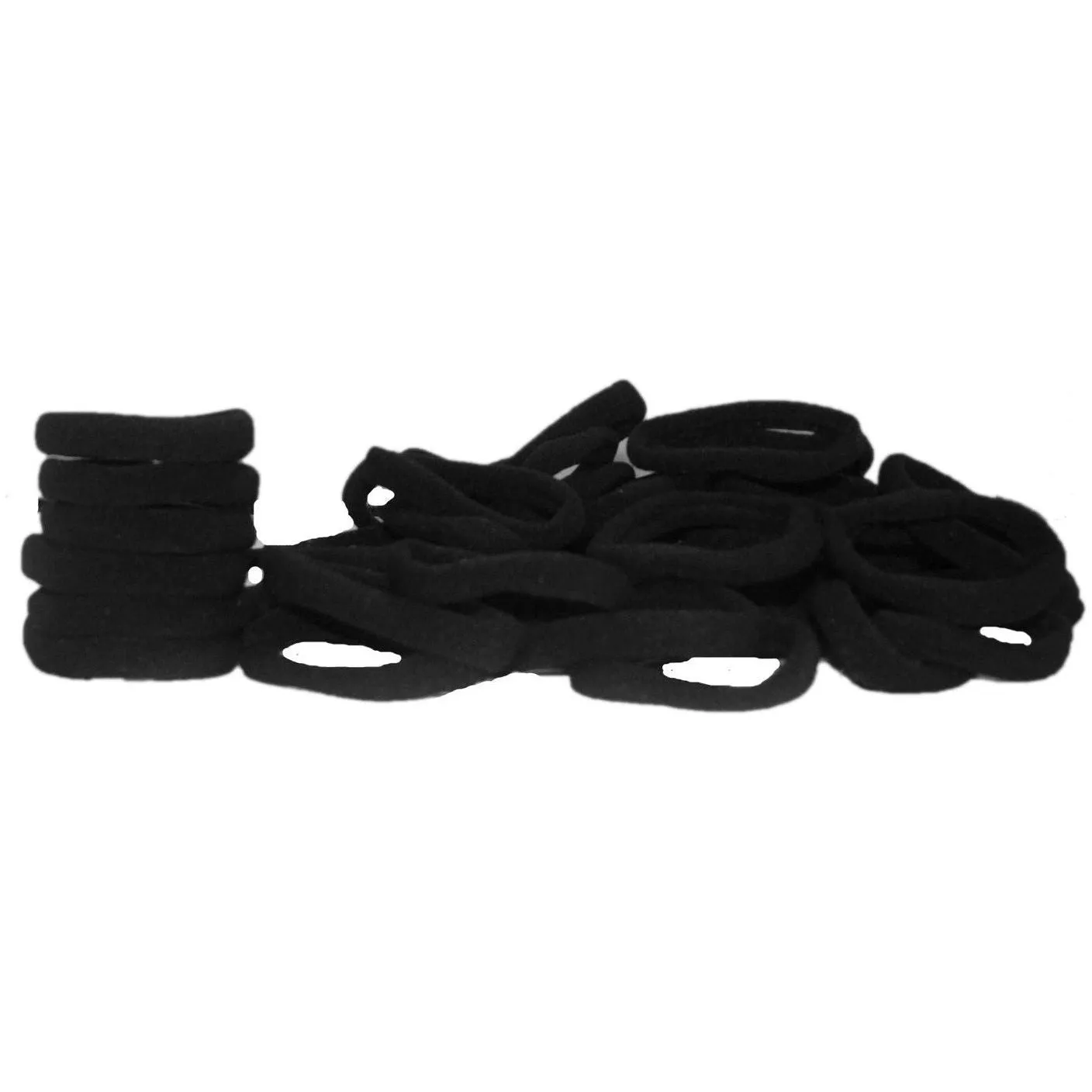 100 Seamless Hair Ties Elastic Hair Bands Ponytail Holders No Crease Damage for Thick Hair