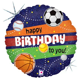 18" Sports Birthday Mylar