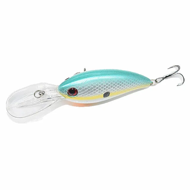 1Pcs 14g 10.5cm Crank Wobblers Fishing Lures Hard Fishing bait 7 Colors tackle Pesca Bass Spinner YR-198