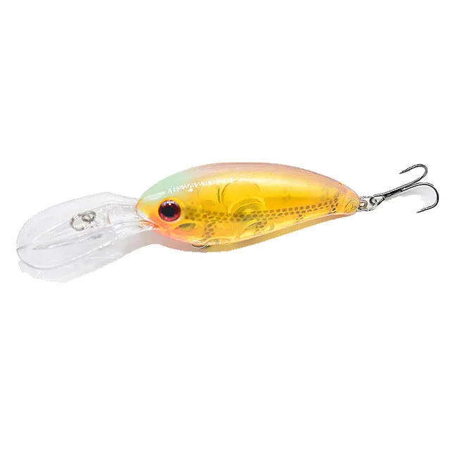 1Pcs 14g 10.5cm Crank Wobblers Fishing Lures Hard Fishing bait 7 Colors tackle Pesca Bass Spinner YR-198