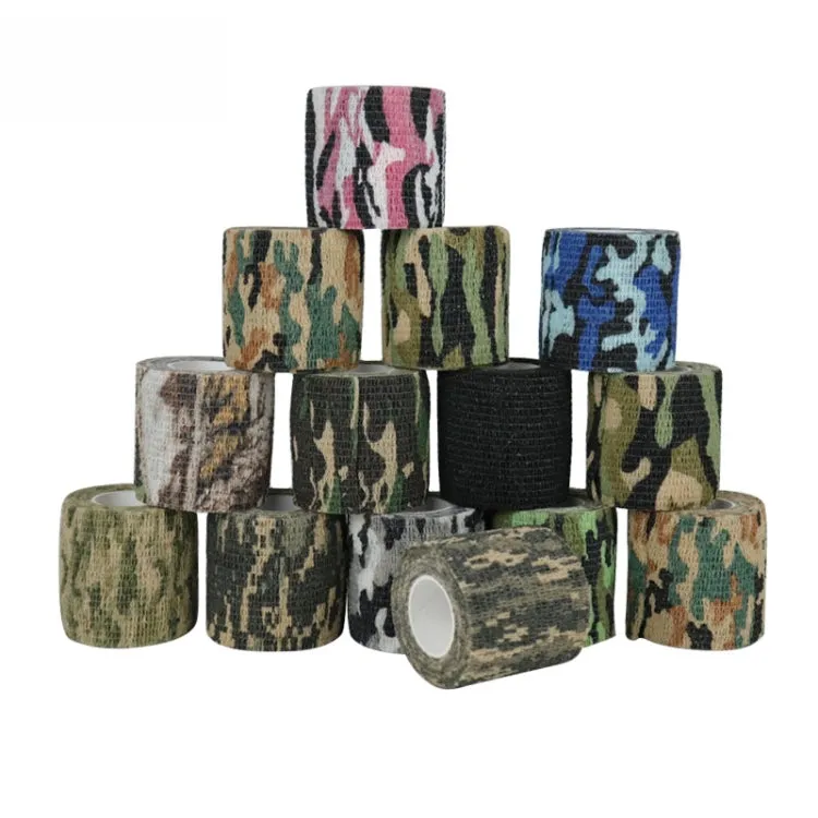 4.5m X 5cm Self-Adhesive Non-Woven Outdoor Camouflage Tape Bandage(Grass Campaign No. 3)