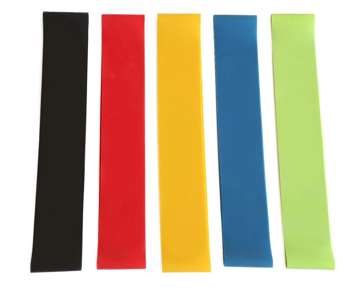 5 Pieces 60cm 5 Different Thickness Fitness Resistance Bands Set