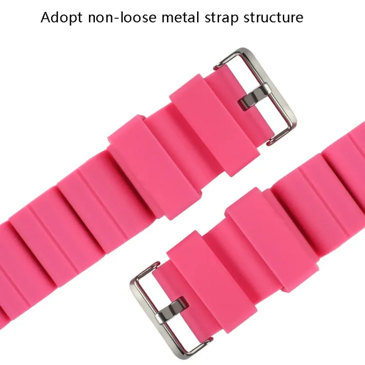 A Pair Outdoor Sports Running Fitness Yoga Load Bracelet Training Plus Heavy Silicone Wristband(Pink)