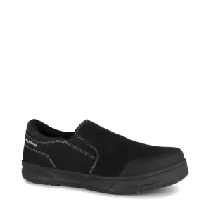 Acton Freestyle Slip-On Urban Work Shoes - Steel Toe, Puncture Resistant Sole, Non-Slip, Breathable, Anti-Scratch | Sizes 7-15 | Black