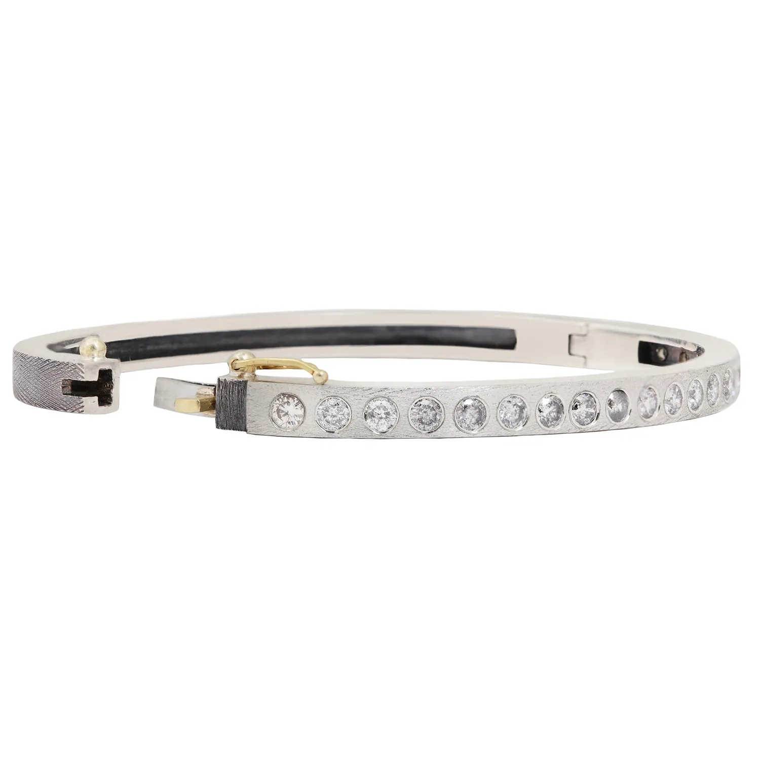 Adam Gray Diamond Wide Bangle