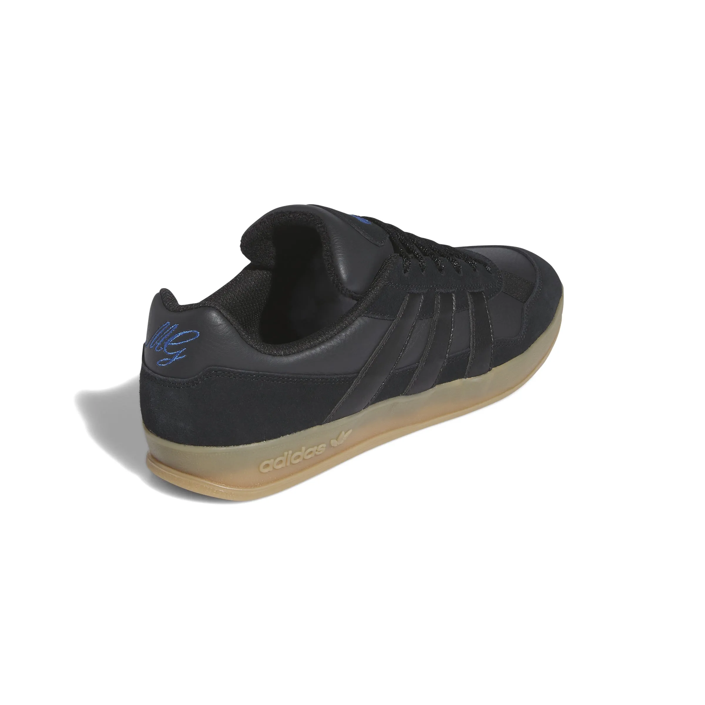 Adidas Aloha Super Mark Gonzales Shoes-Core Black/Carbon/Blue Bird