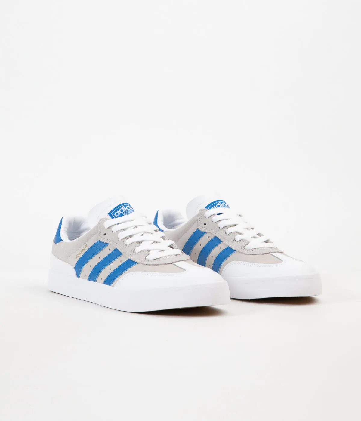 Adidas Busenitz Vulc RX Shoes - Crystal White / Bluebird / White