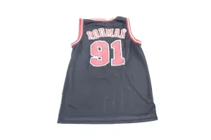 Adidas Embroidered Logo Chicago Bulls Dennis Rodman Basketball Jersey