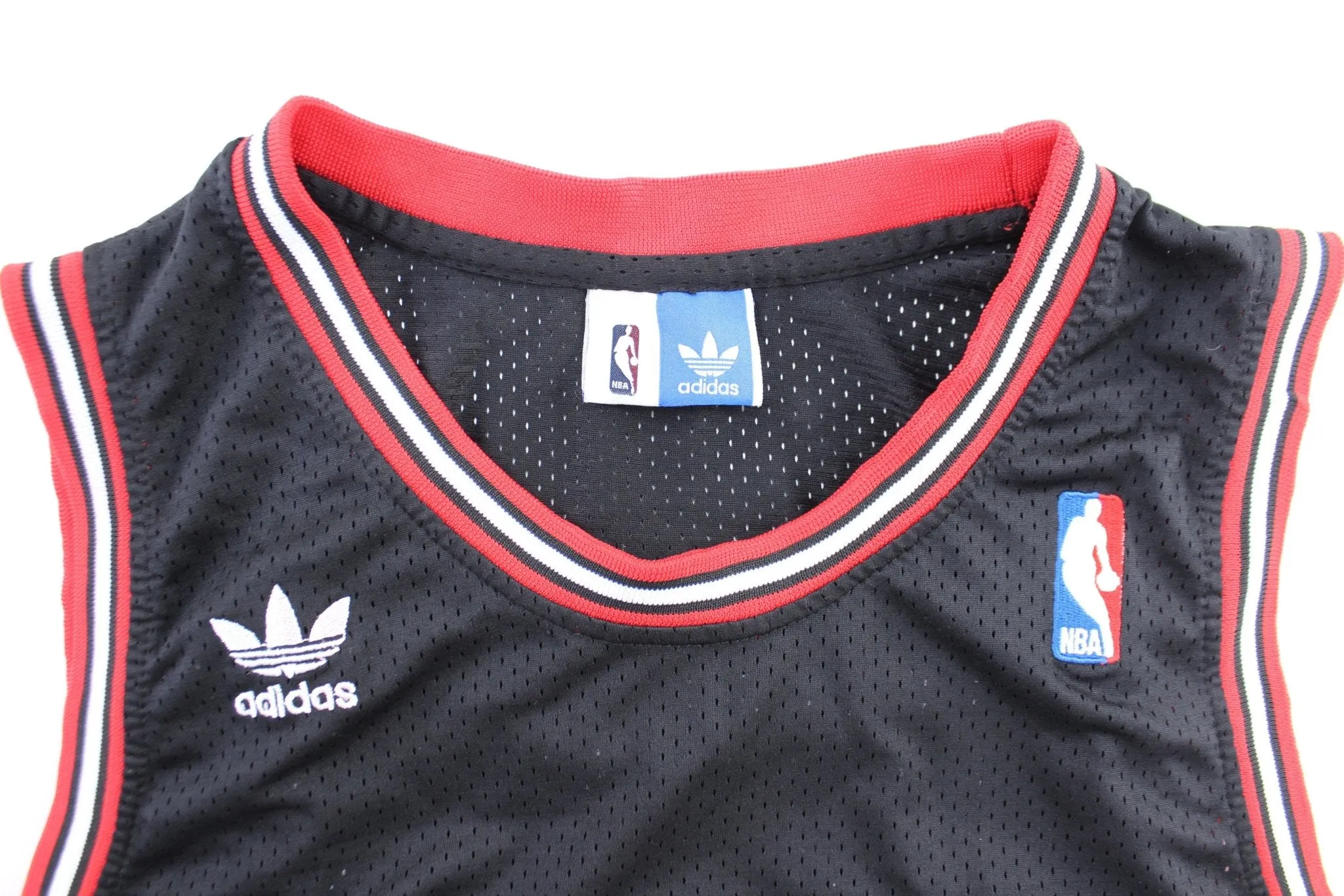 Adidas Embroidered Logo Chicago Bulls Dennis Rodman Basketball Jersey