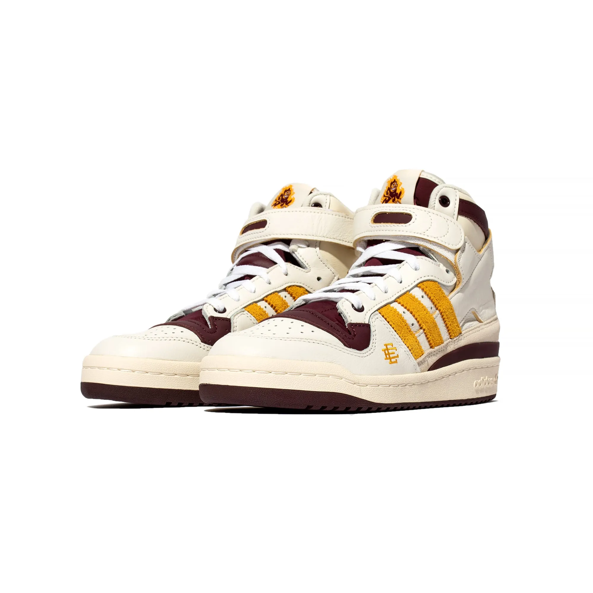 Adidas Mens Forum 84 High X EE Shoes 'Cloud White/Team Maroon/Team college Gold'