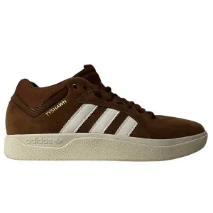 Adidas Skateboarding Tyshawn Preburn White Gold Suede Shoes