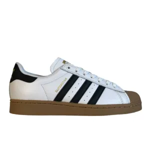 Adidas Superstar ADV White Black Gum Leather Shoes