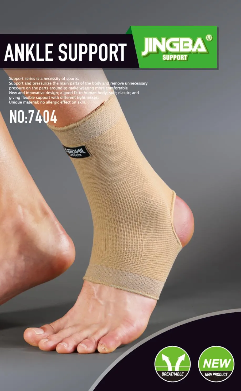 Ankle Stabilizer Brace - Supports Sprained or Strained Ankles, with Compression Sleeve and Satisfaction Guarantee