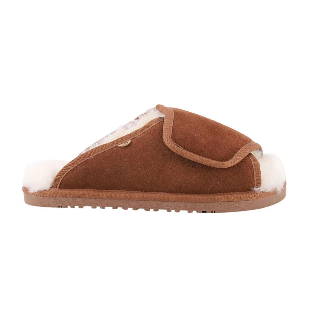 APMA Open Toe Wide Slip On Slippers