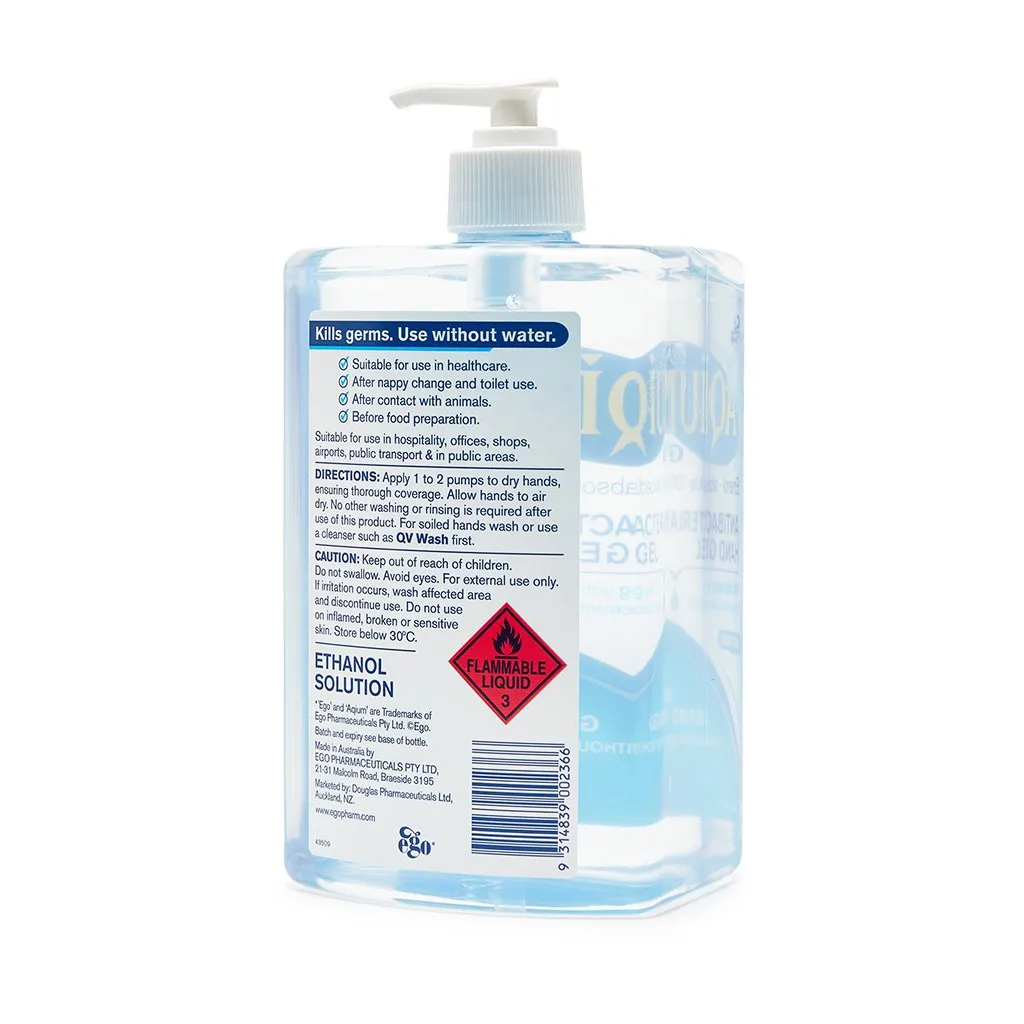 Aqium Antibacterial Gel Hand Sanitiser 1L