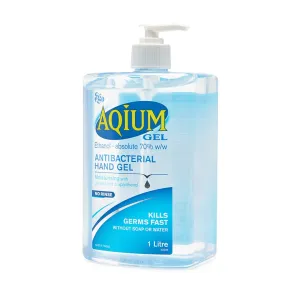 Aqium Antibacterial Gel Hand Sanitiser 1L