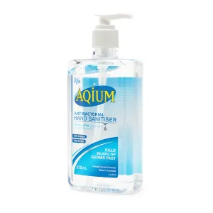 Aqium Antibacterial Gel Hand Sanitiser 375ml 40101051