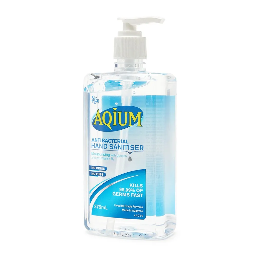 Aqium Antibacterial Gel Hand Sanitiser 375ml