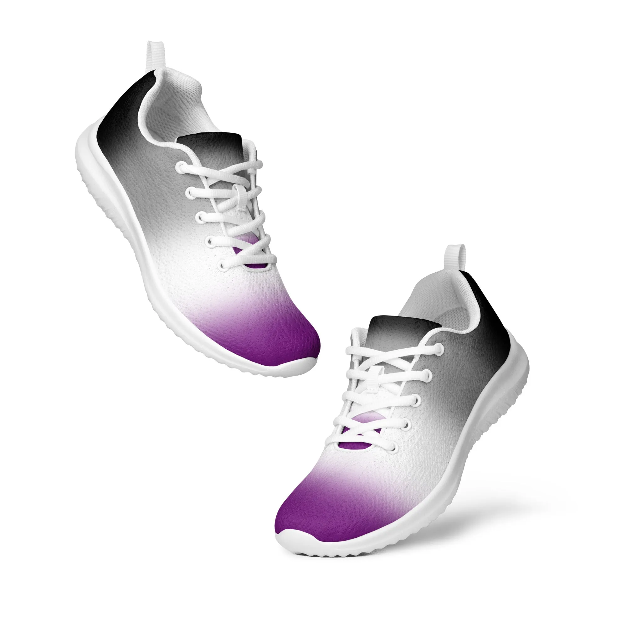 Asexual Ace Pride Women’s Athletic Shoes Ombre