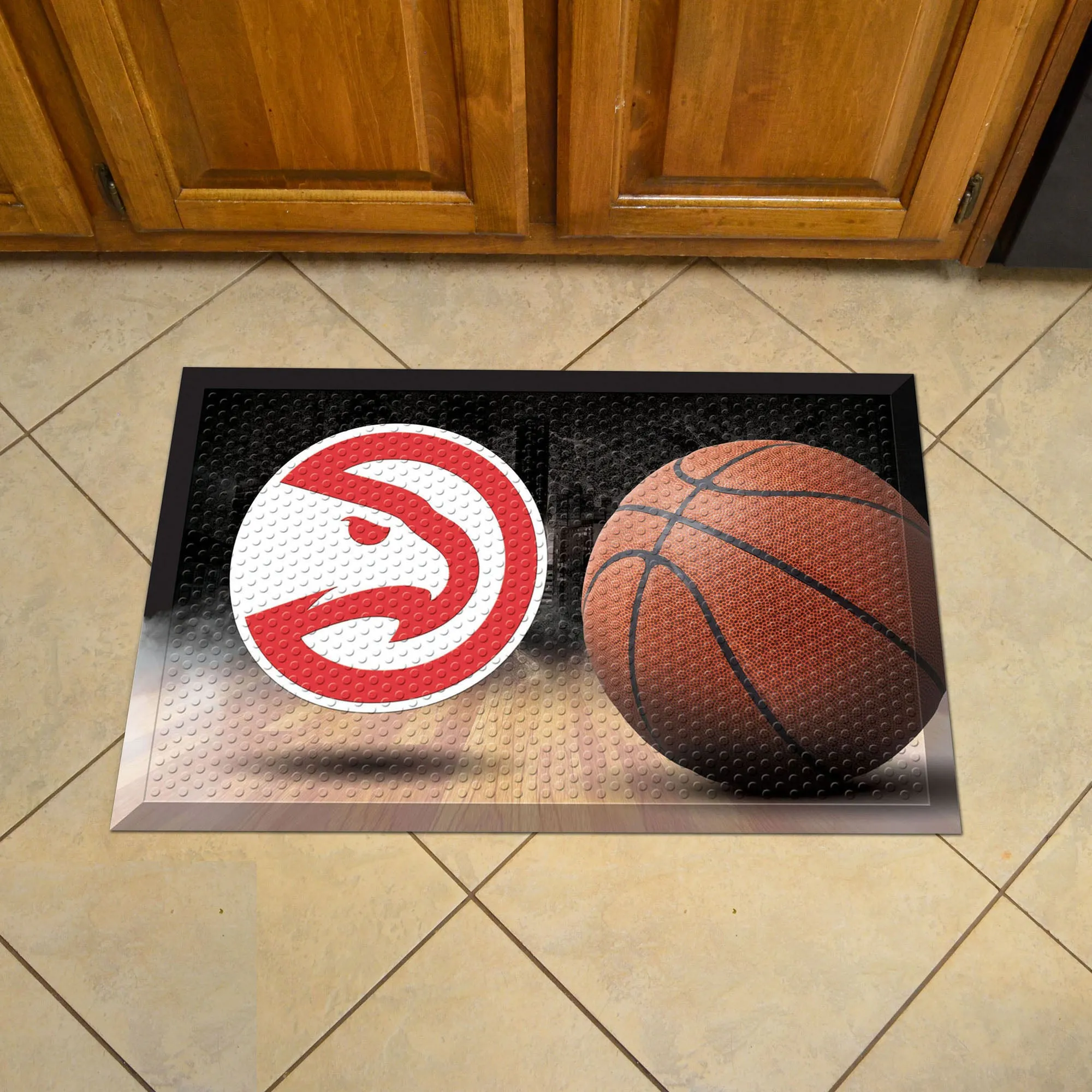 Atlanta Hawks Rubber Scraper Door Mat