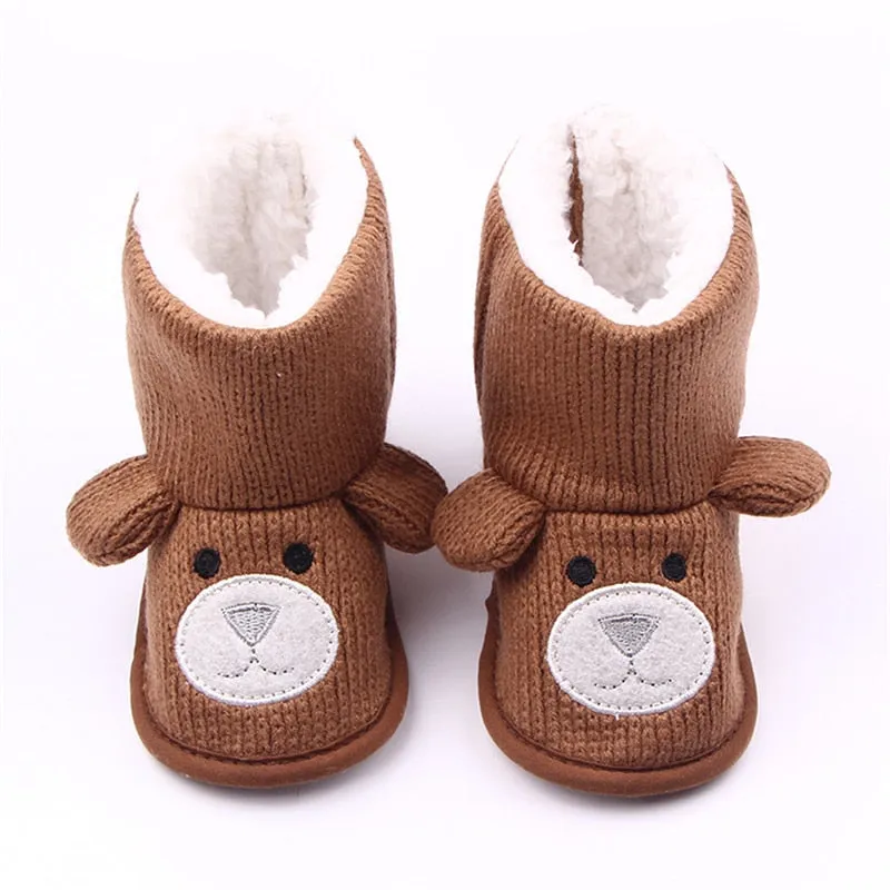 Baby Boots - Infant - Toddler - Newborn Cute Cartoon Bear Shoes