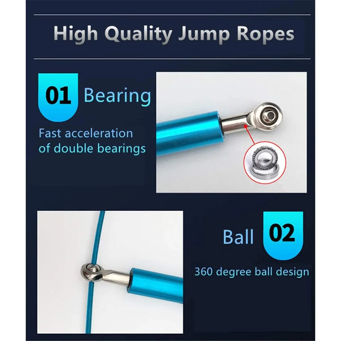 Bearing Skipping Rope Jump Rope Crossfit Men & Women Workout Equipment