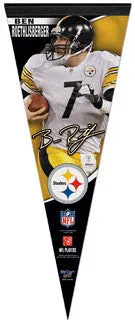 Ben Roethlisberger "Charge!" Premium Felt Pennant L.E. /2,009