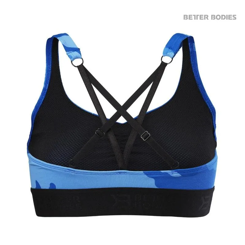 Better Bodies Athlete Short Top - Blue Camo