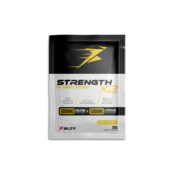 BLDR Sports Strength X2 Sachets 15x12g Lemon Sherbert