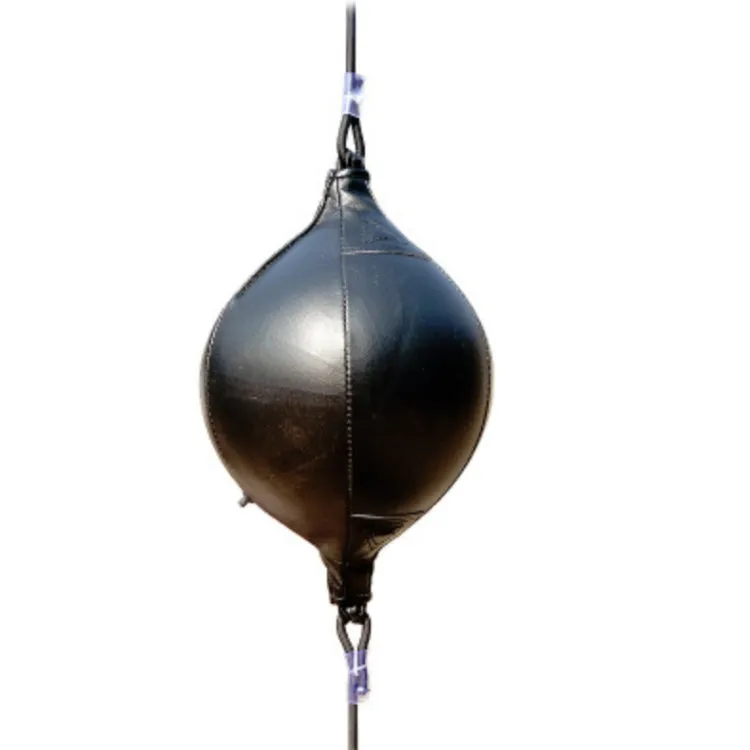 Boxing Speed Ball Fitness Vent Ball Adult Hanging Free Punching Bag(Drawstring Black)