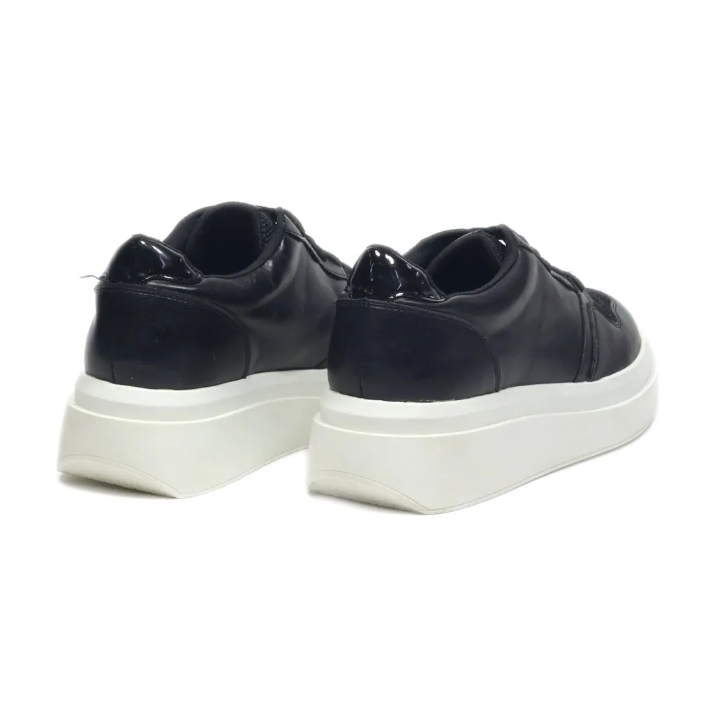 Call It Spring Platform Shoes Leather Black Colour For Women