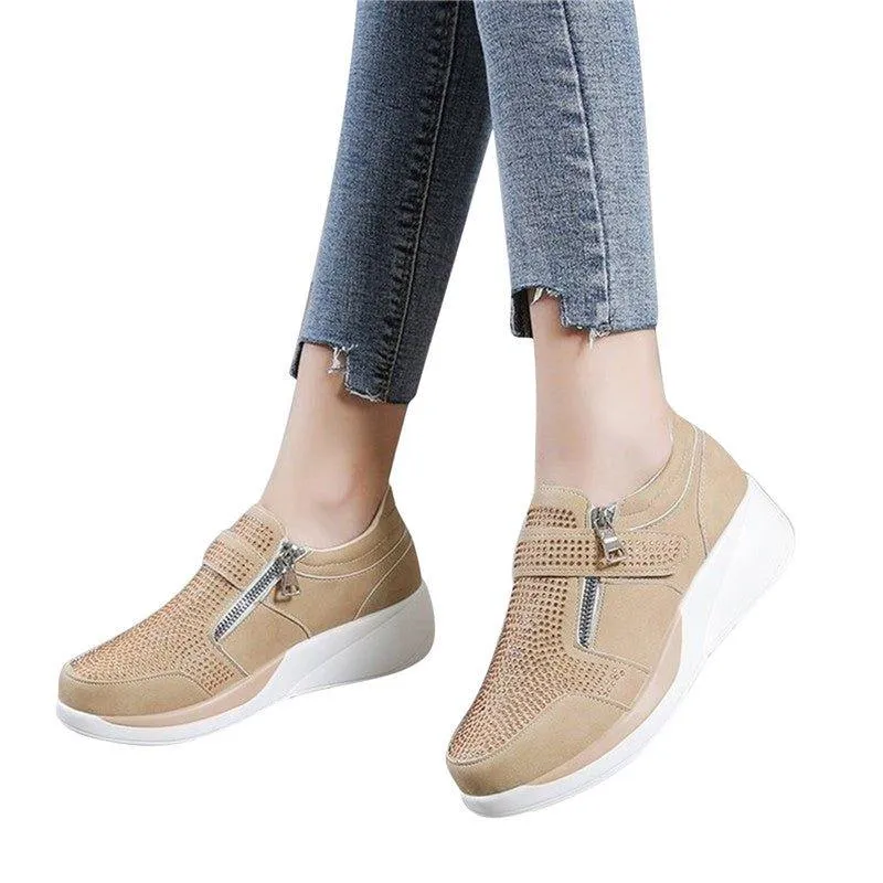 Comfy Platform Shoes with Mid-Heel