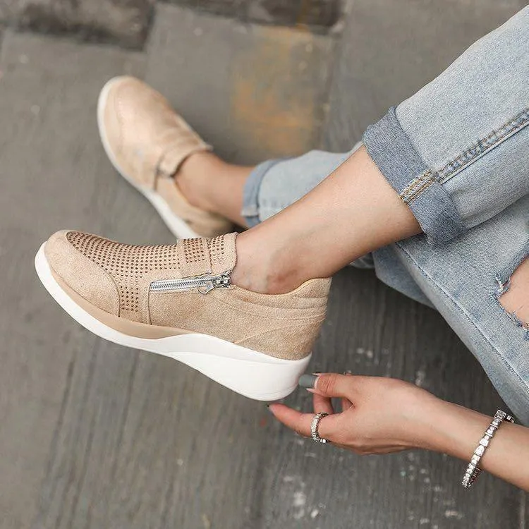 Comfy Platform Shoes with Mid-Heel