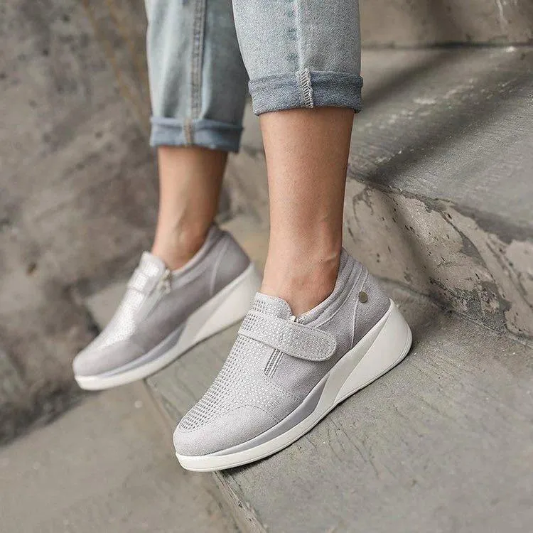 Comfy Platform Shoes with Mid-Heel