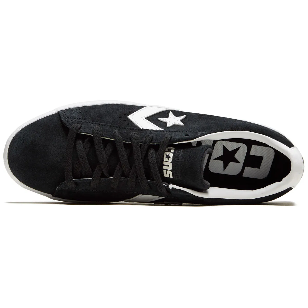 Converse Pl Vulc Pro Ox Shoes - Black/White/White