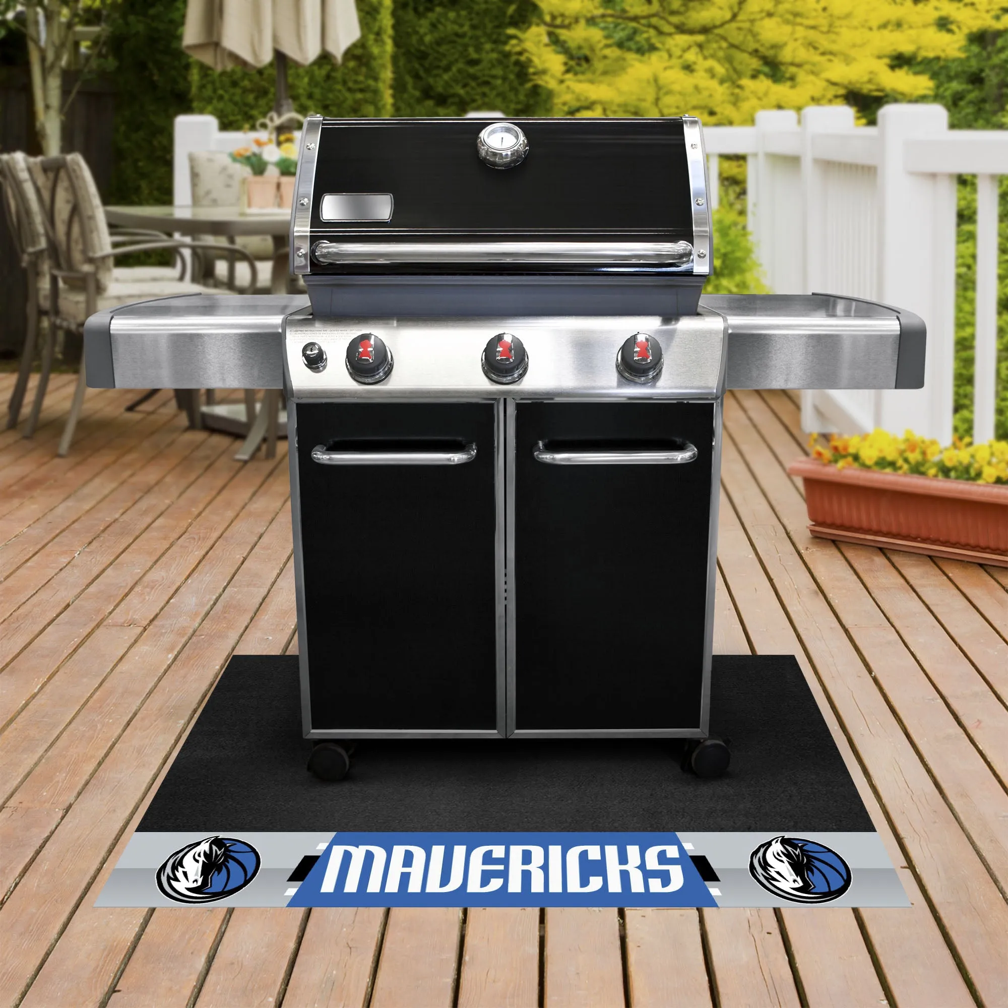 Dallas Mavericks Vinyl Grill Mat - 26in. x 42in.