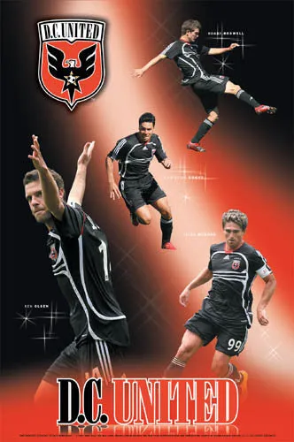 D.C. United "Superstars 2007" Poster (Boswell, Olsen, Gomez, Moreno) - Sports Endeavors