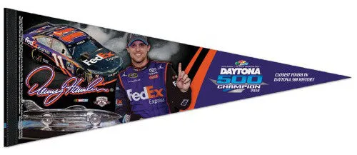 Denny Hamlin 2016 Daytona 500 Winner Premium Felt Commemorative Felt Pennant - Wincraft Inc.