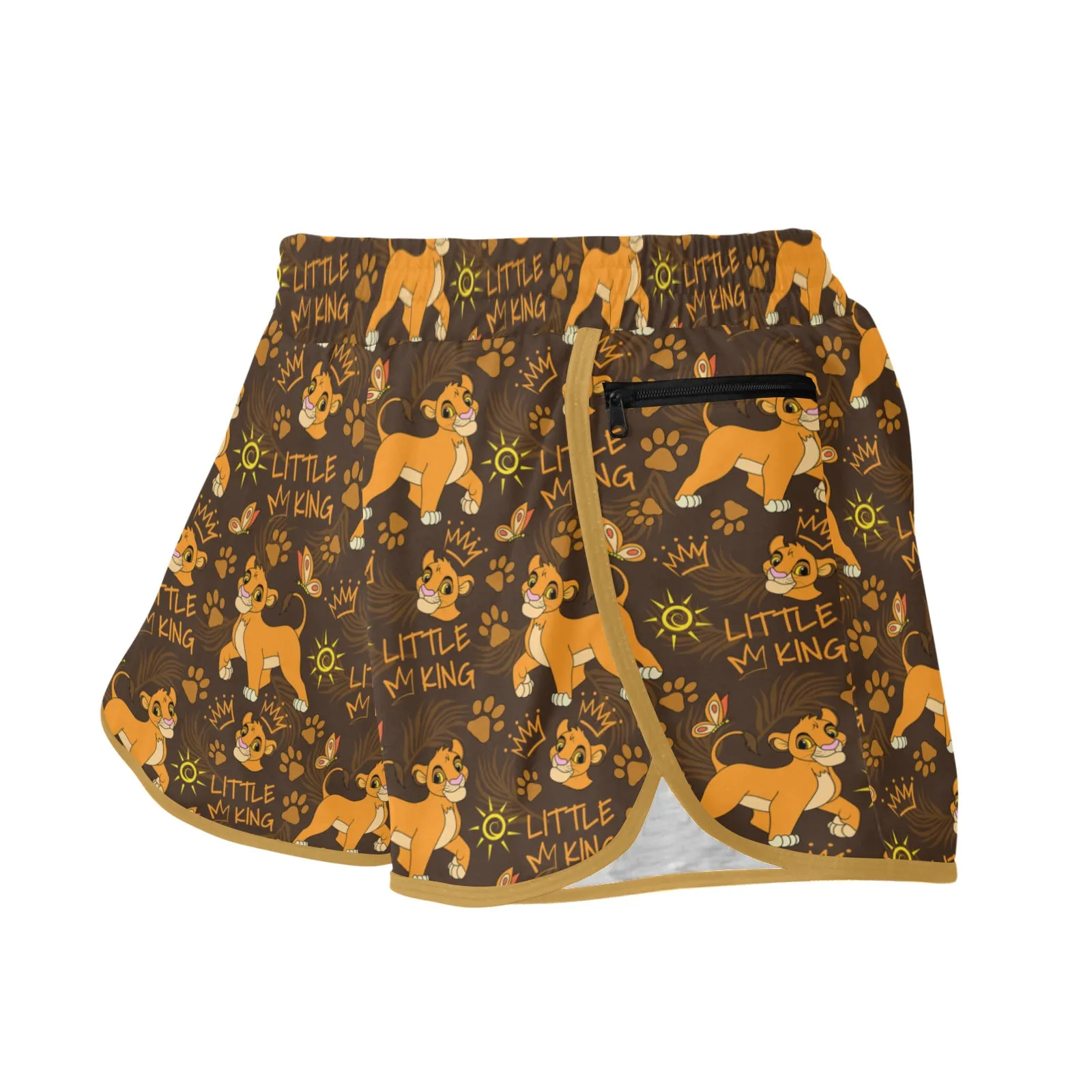 Disney Lion King Little King Women's Athletic Sports Shorts