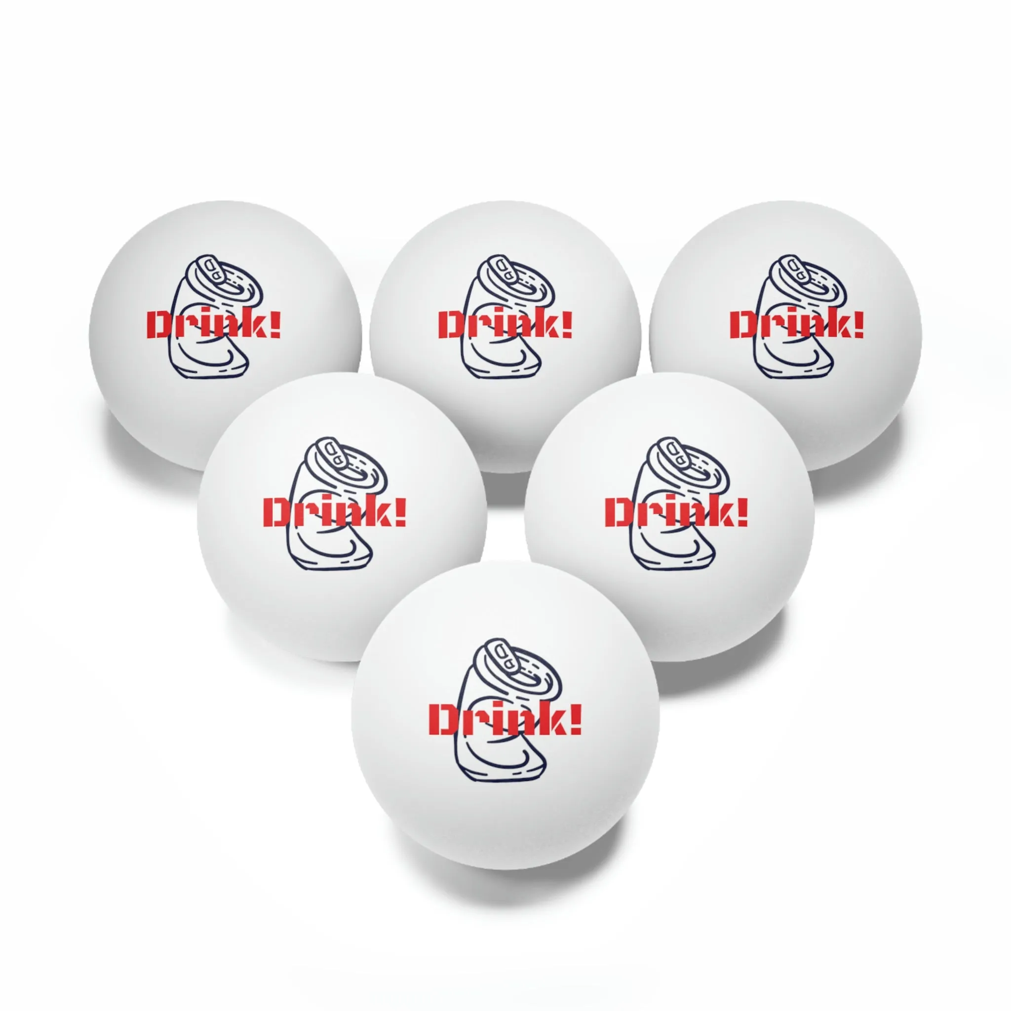 Drinking Team - OFFICIAL - Ping Pong Balls, 6 pcs