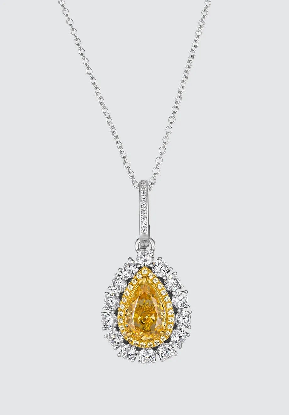 Elizabeth 66 Necklace Canary Yellow