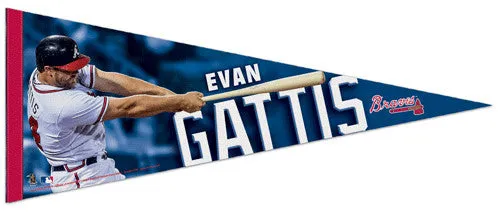 Evan Gattis "Superstar" Atlanta Braves Premium Felt Collector's Pennant - Wincraft 2013