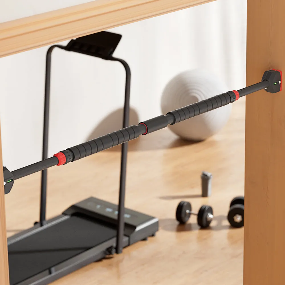 Everfit Adjustable Doorway Pull Up Bar 90CM-125CM Chin Up Bar Level Meter 300KG