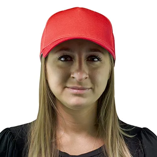 Fan Mask and Hat Combo for Halloween Parties and Sporting Events (Red) Maccabi Art