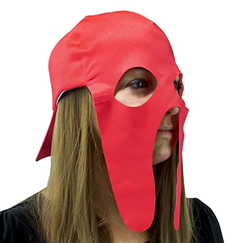 Fan Mask and Hat Combo for Halloween Parties and Sporting Events (Red) Maccabi Art