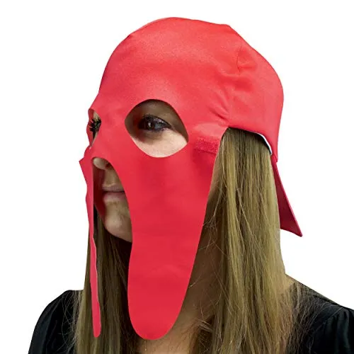 Fan Mask and Hat Combo for Halloween Parties and Sporting Events (Red) Maccabi Art