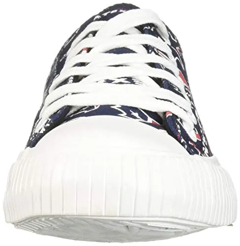 FOCO Houston Texans NFL Womens Low Top Repeat Print Canvas Shoes - 9