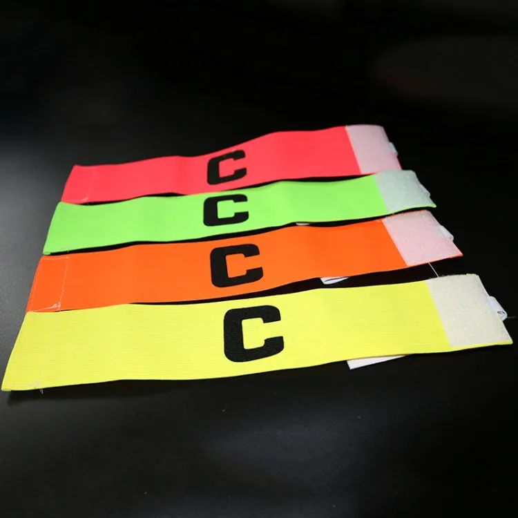 Football Match Armband Elastic Sticker Winding-Type C Marker(Yellow)