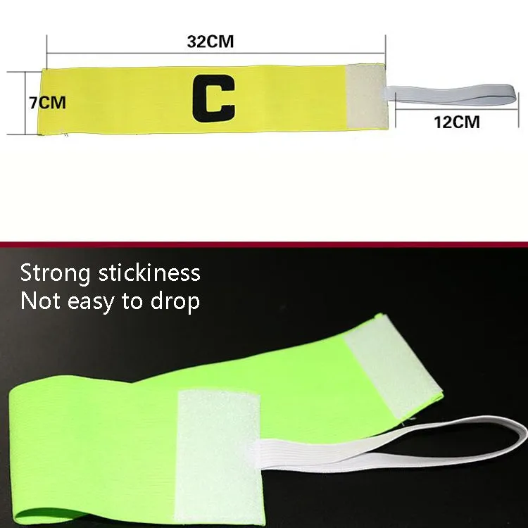 Football Match Armband Elastic Sticker Winding-Type C Marker(Yellow)